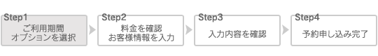 ご利用期間・オプションを選択